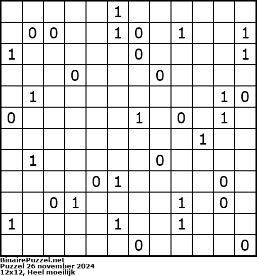 Binaire Puzzel