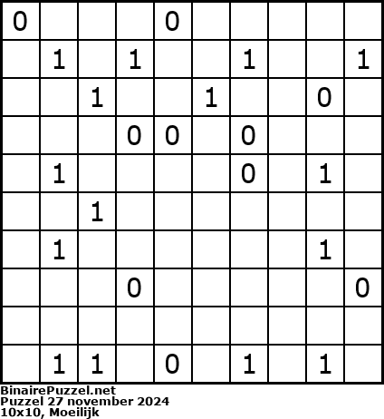 Binaire Puzzel