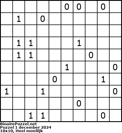 Binaire Puzzel