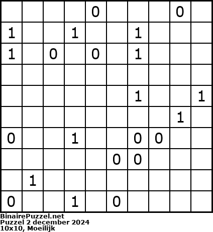 Binaire Puzzel