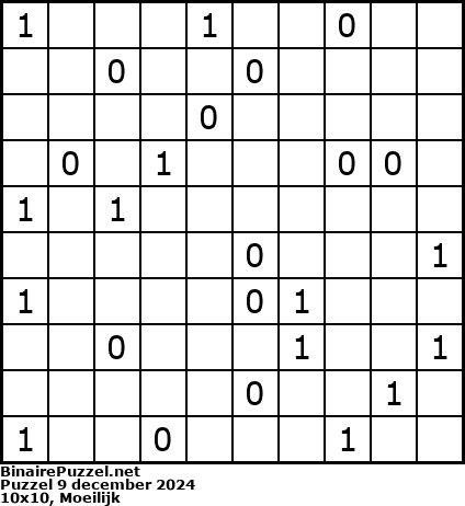 Binaire Puzzel