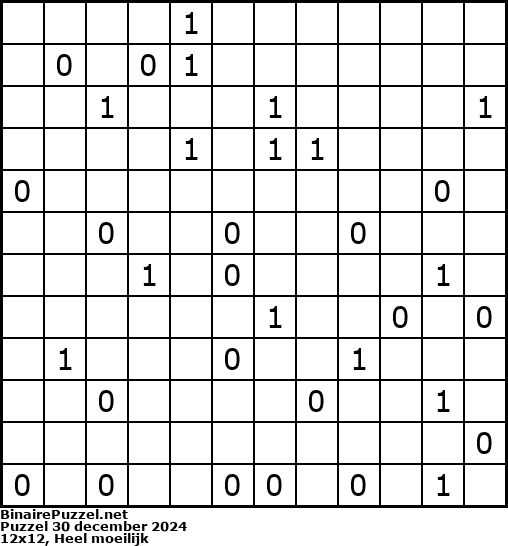 Binaire Puzzel