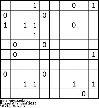 Binaire Puzzel