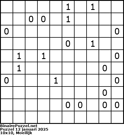 Binaire Puzzel