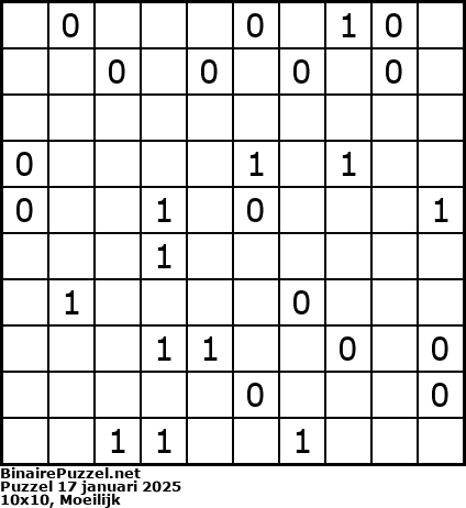 Binaire Puzzel