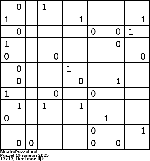 Binaire Puzzel