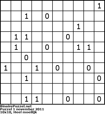 Binaire Puzzel
