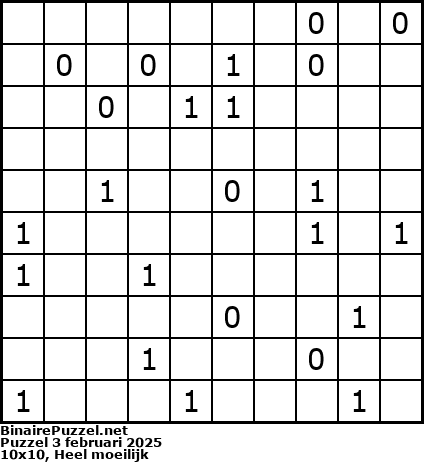 Binaire Puzzel