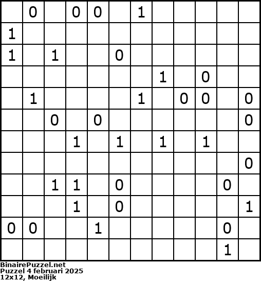 Binaire Puzzel