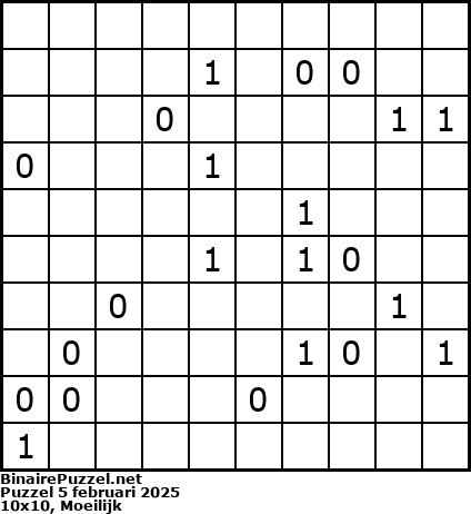 Binaire Puzzel