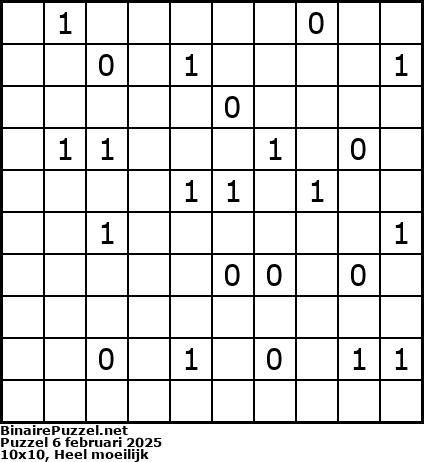 Binaire Puzzel