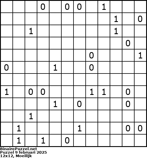 Binaire Puzzel