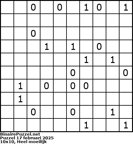 Binaire Puzzel