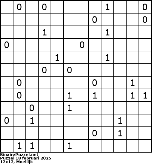 Binaire Puzzel