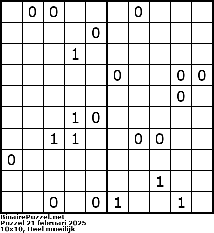 Binaire Puzzel