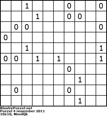 Binaire Puzzel