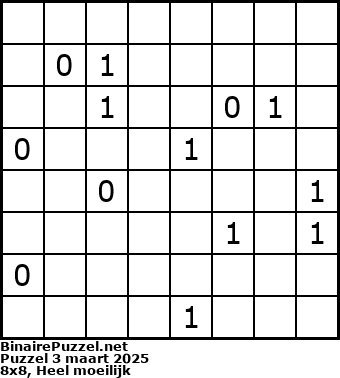 Binaire Puzzel