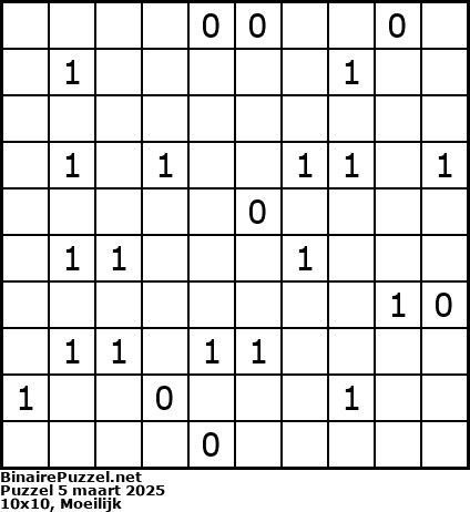 Binaire Puzzel