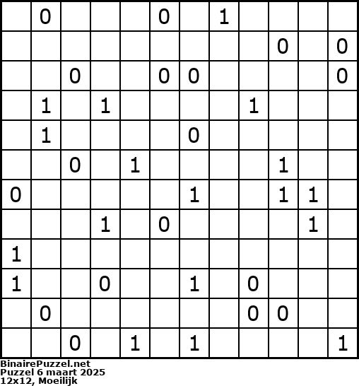 Binaire Puzzel