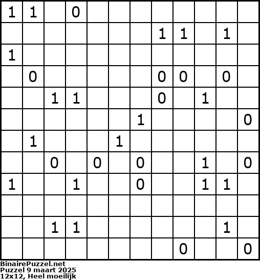 Binaire Puzzel