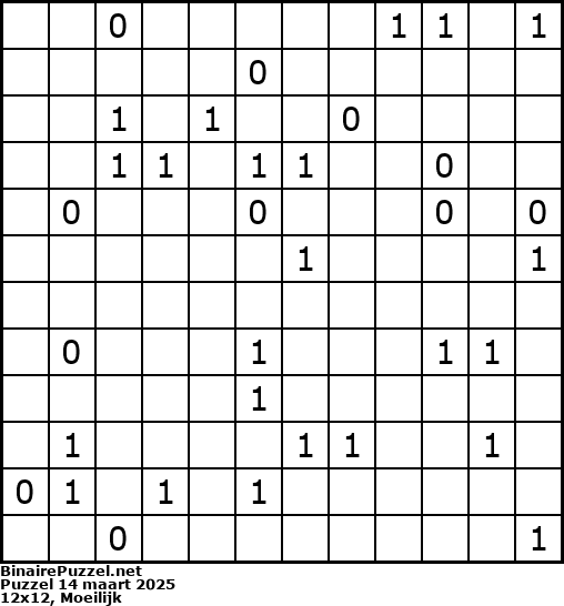 Binaire Puzzel