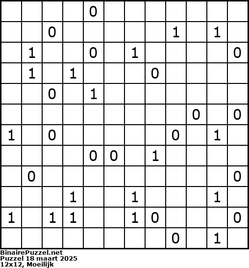 Binaire Puzzel