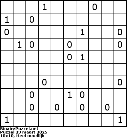 Binaire Puzzel