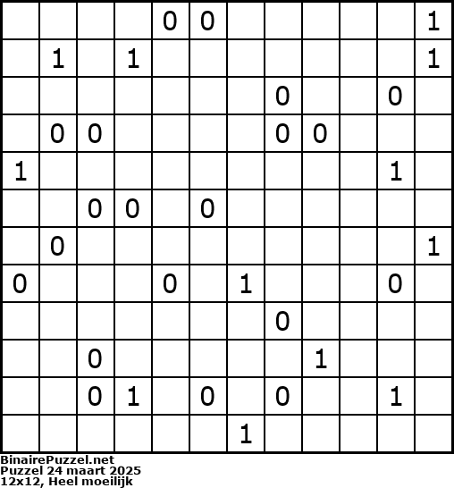 Binaire Puzzel