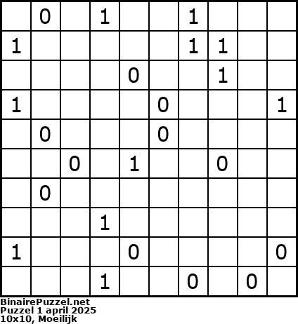 Binaire Puzzel