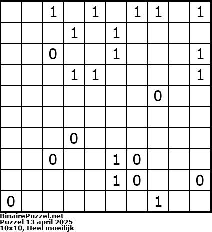 Binaire Puzzel