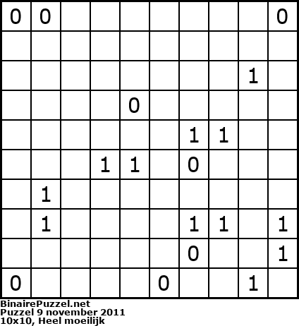 Binaire Puzzel