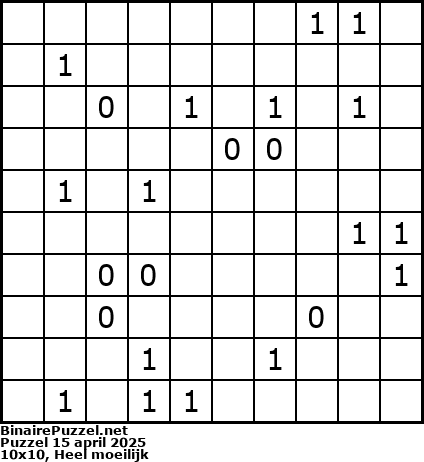 Binaire Puzzel