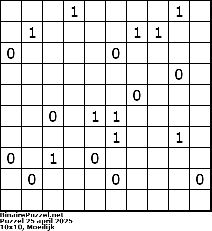 Binaire Puzzel