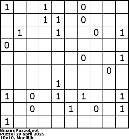 Binaire Puzzel