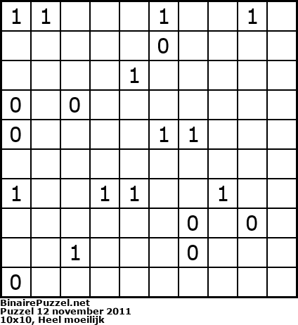 Binaire Puzzel