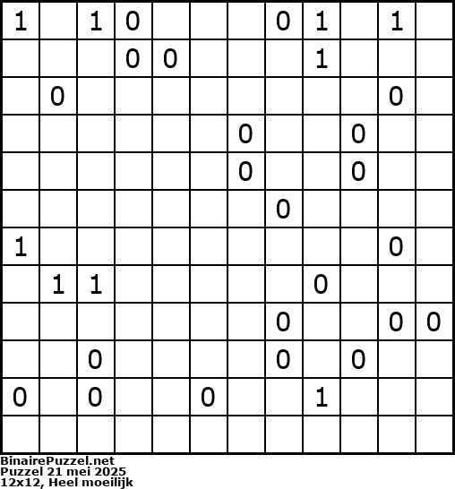 Binaire Puzzel