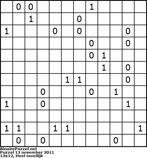 Binaire Puzzel