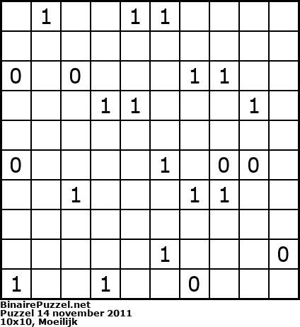 Binaire Puzzel