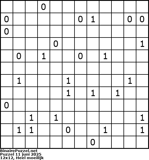 Binaire Puzzel