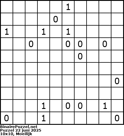 Binaire Puzzel