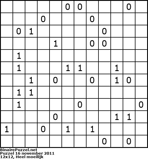 Binaire Puzzel