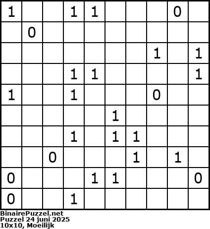 Binaire Puzzel
