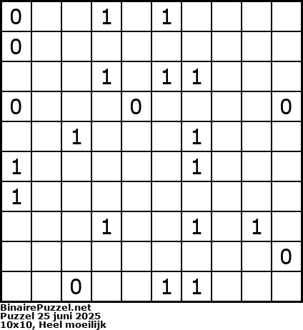 Binaire Puzzel