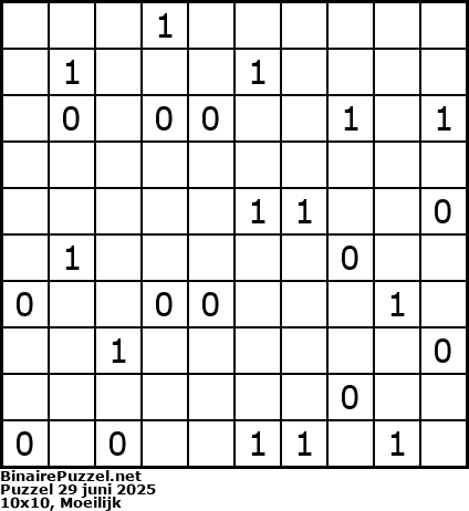 Binaire Puzzel