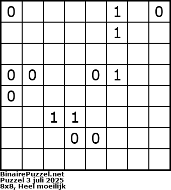 Binaire Puzzel