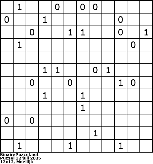 Binaire Puzzel
