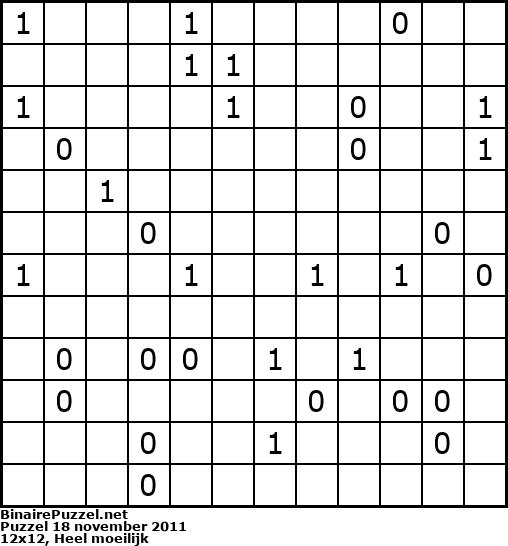 Binaire Puzzel