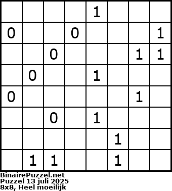 Binaire Puzzel