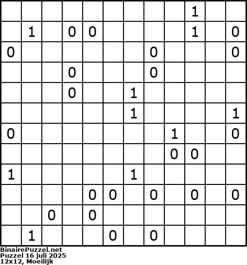 Binaire Puzzel