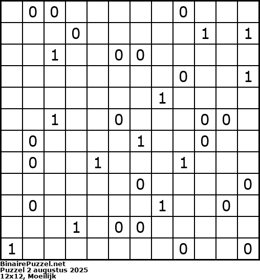 Binaire Puzzel